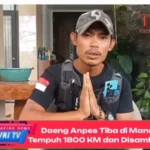 Daeng Anpes tiba di Manado setelah berjalan kaki 1800 km