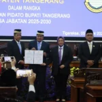 Serah Terima Jabatan Bupati Tangerang Moch Maesyal dan Intan Nurul Hikmah