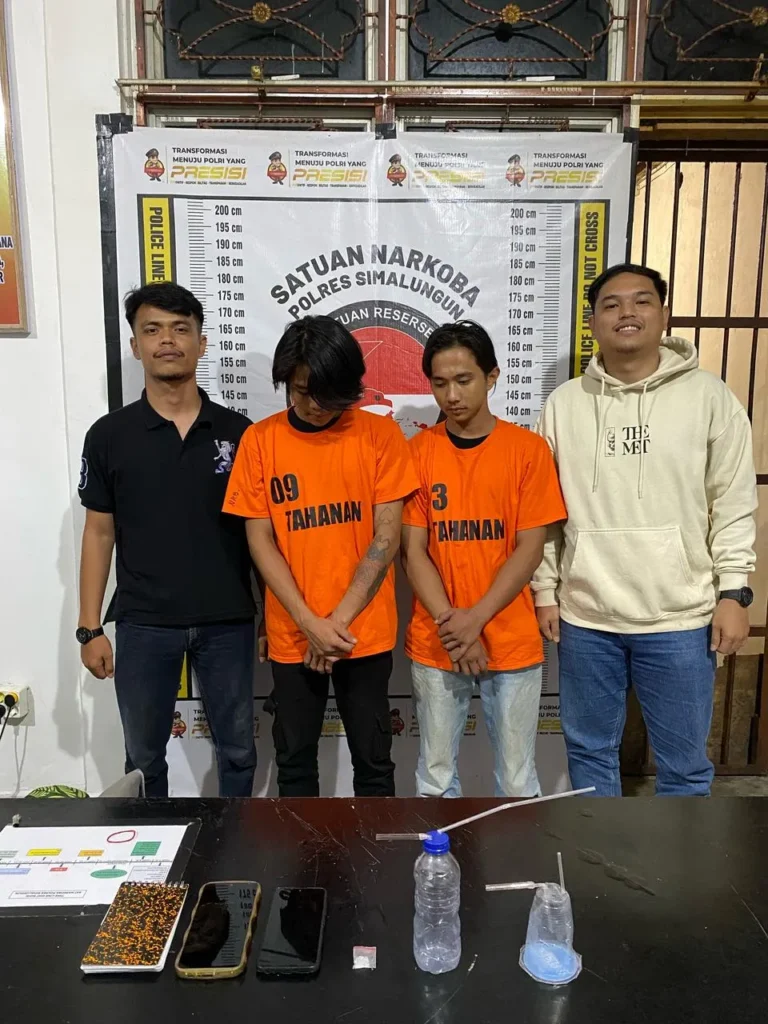 Penangkapan tersangka narkoba oleh Polres Simalungun