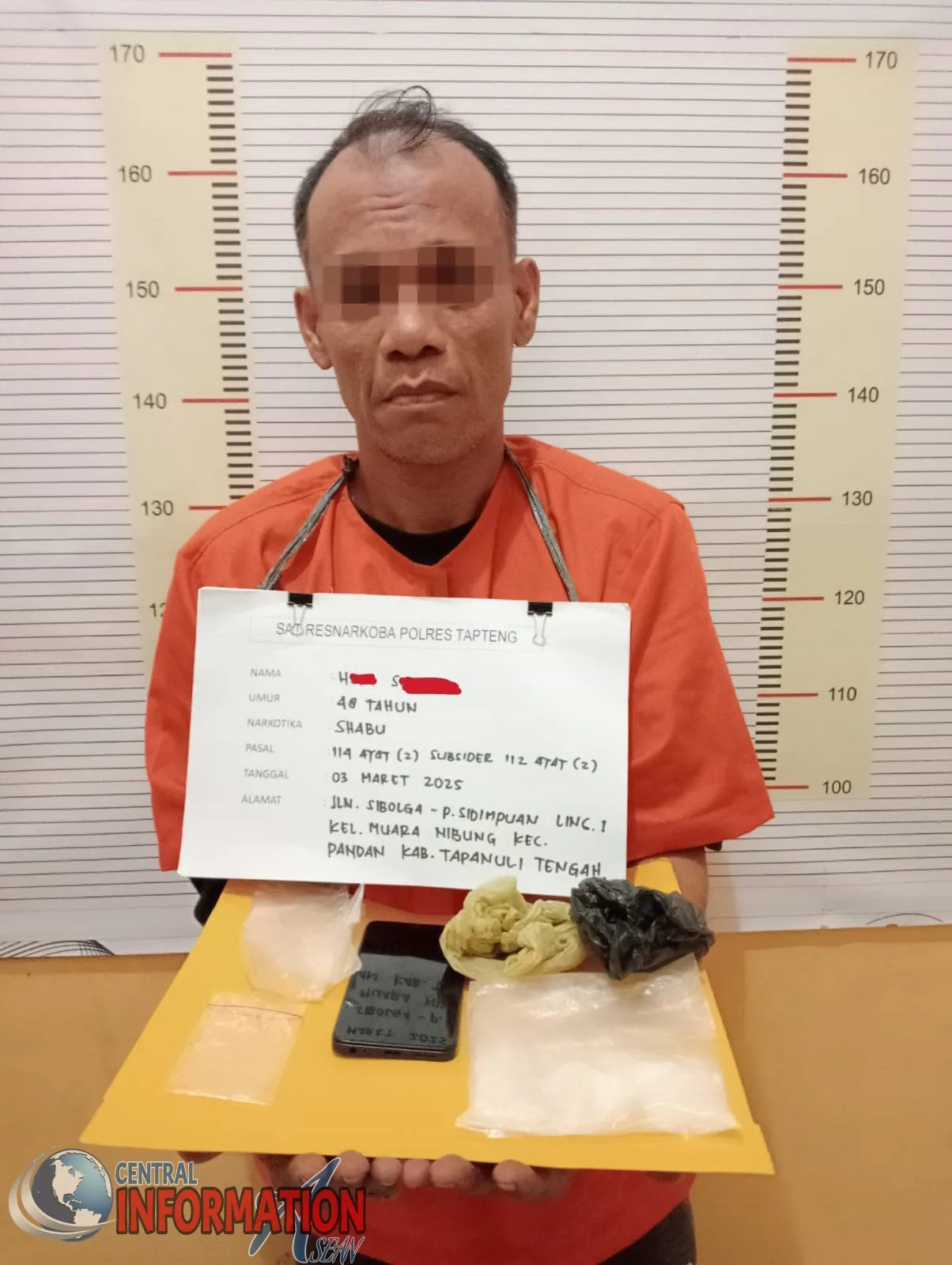 Penangkapan Pengedar Sabu di Pandan oleh Polres Tapteng