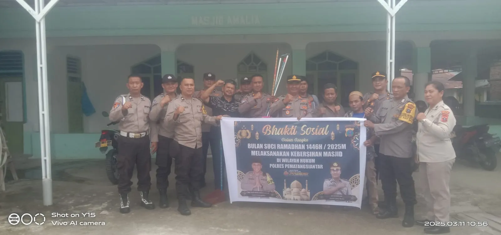 Kegiatan kurve Polsek Siantar Martoba di Masjid Amalia